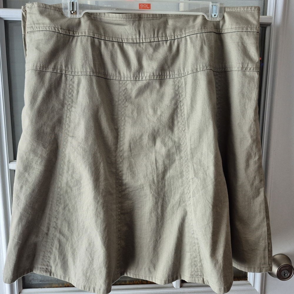 RW&CO Tan A-Line Skirt - Picture 2 of 3